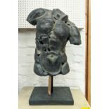 CONTEMPORARY SCHOOL, 67cm H, study of Adonis, resin on stand.