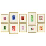 HENRI MATISSE, a set of ten rare pochoir after the decoupage in an edition of 1000 published in