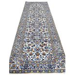 PERSIAN KASHAN RUNNER, 280cm x 100cm.