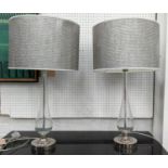TABLE LAMPS, a pair, each overall 72cm H, Murano style, with shades. (2)
