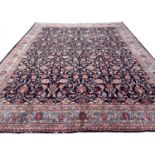 ANTIQUE PERSIAN DAROKSH CARPET, 390cm x 303cm.