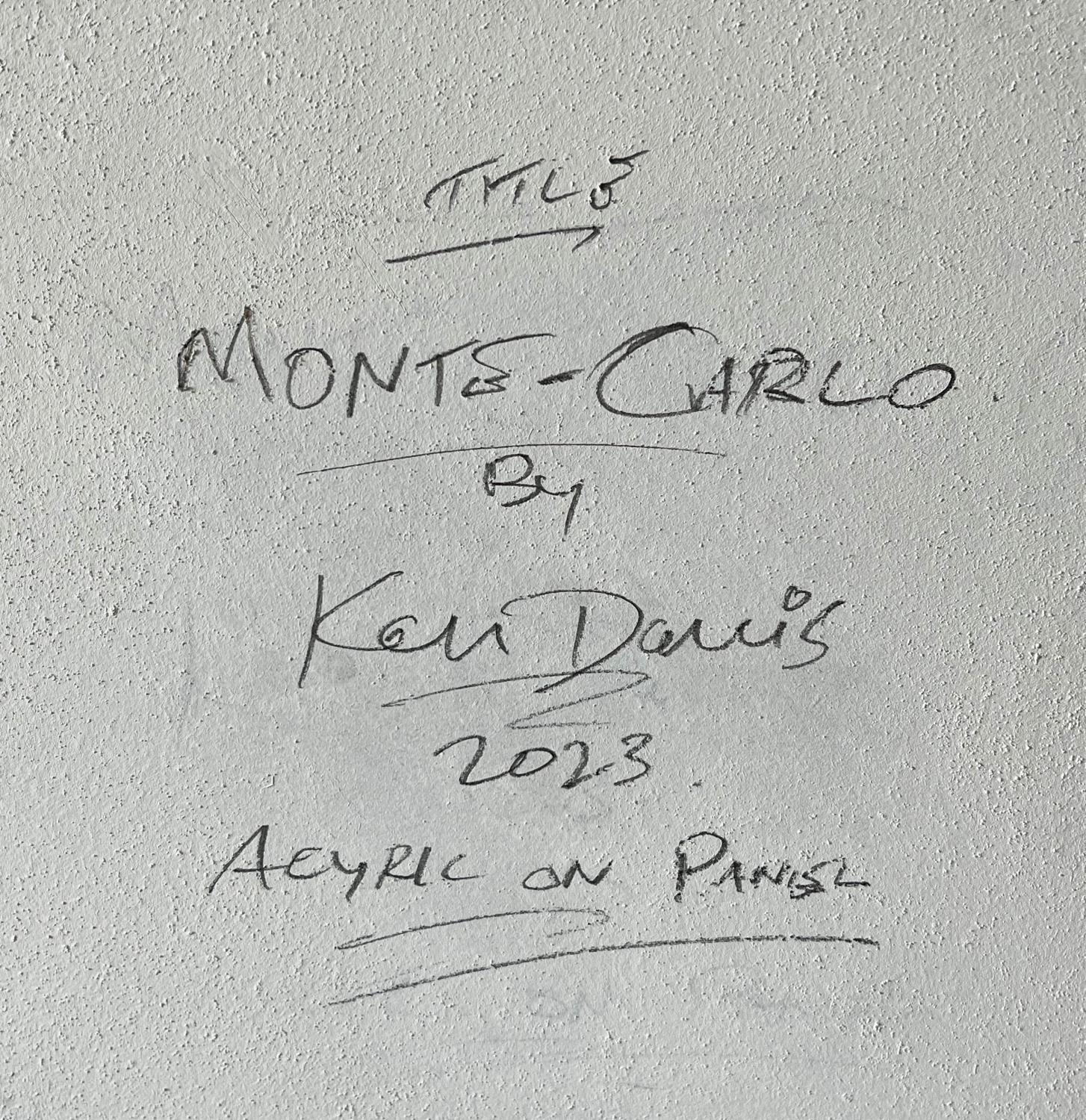 KEN DAVIES, 'Monte Carlo', acrylic on board, 108cm x 108cm. - Image 2 of 4