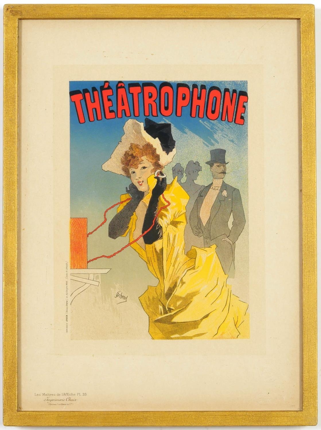 MAITRES DE L'AFFICHE, a set of nine plates, lithographs 1890s, 'L'affiche Imprimerie Chaix', 99cm - Image 7 of 11