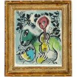 MARC CHAGALL, Femme, numbered lithograph, edition of 250, rare suite: Les Ateliers de Chagall