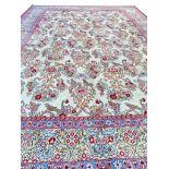 PERSIAN QUM CARPET, 375cm x 275cm.