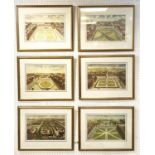 LONDON SQUARES, a set of six lithographs, to include Leicester Square, Charterhouse Square, Golden