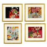 HENRI MATISSE, a set of four still life studies, offset lithographs, signed in the plate, 31.5cm x