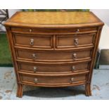 MAITLAND SMITH STYLE CHEST OF DRAWERS, 50cm D x 87cm W x 90cm.