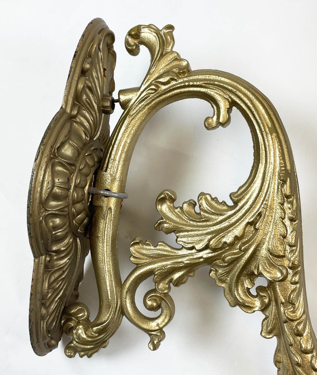 MANOR HOUSE LANTERN, Victorian style brass on ornate foliate branch, 130cm H x 86cm W. - Image 2 of 5