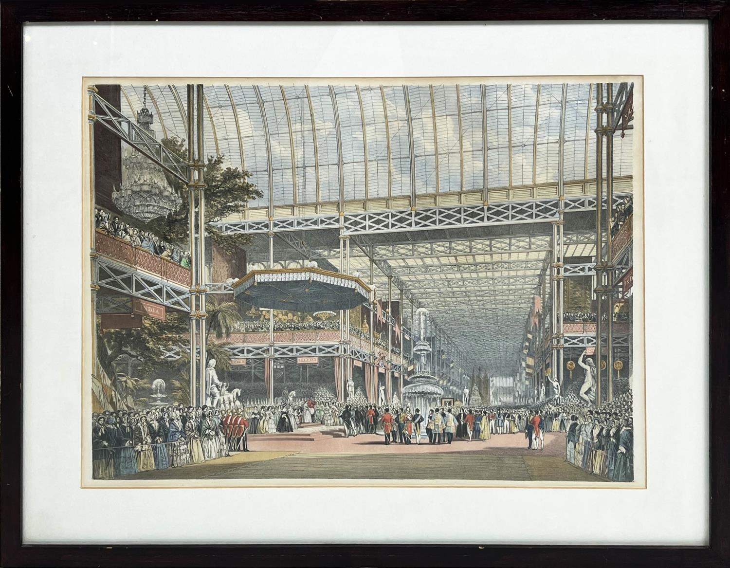 COLOUR PRINTS OF THE GREAT EXHIBITION 1851, a pair, 50cm x 66cm. (2) - Image 2 of 3