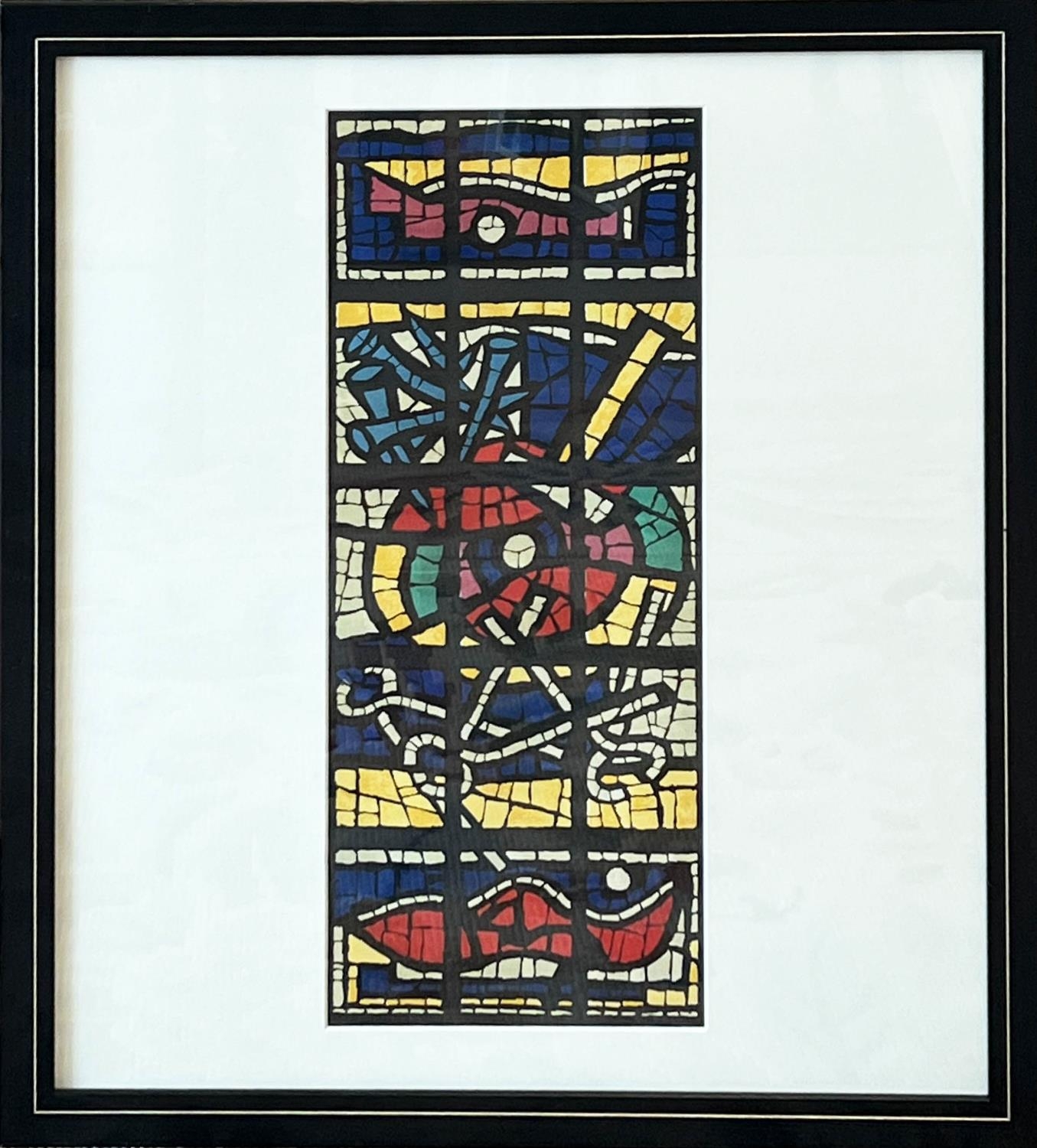 FERNAND LEGER, 'Instrument de la passion', lithograph, 20cm x 50cm, framed, published Derrier le