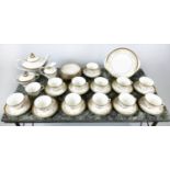 TEA SERVICE, Royal Doulton Belmount pattern including 13 tea cups and 12 saucers, 11 plates