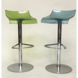 BAR STOOLS BY LIGNE ROSET, a pair, Claudio Dondoli and Marco Pocci, Archirivolto coloured on