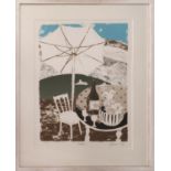 MARY FEDDEN, 'Picnic', screenprint, 62cm x 52cm, signed, titled and numbered in pencil, framed. (