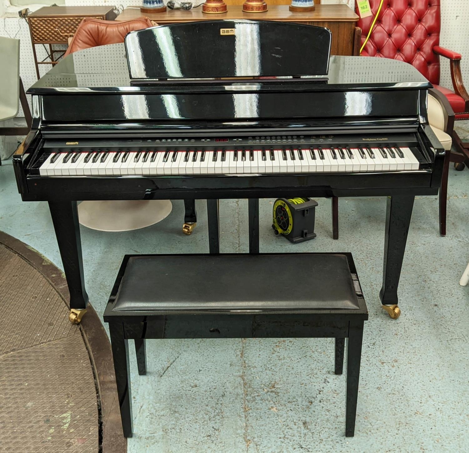GEM BABY GRAND ELECTRIC PIANO, 140cm W x 110cm D x 96cm H. - Image 10 of 10