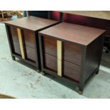 BOLIER & COMPANY BY DECCA SIDE CHESTS, a pair, 55cm x 45cm x 56cm. (2)