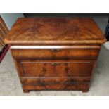COMMODE, 93cm x 51cm x 82cm H, mid 19th century Danish mahogany, with three drawers.