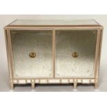 RESTALL BROWN AND CLENNELL BUFFET, verre églomisé panelled with two doors enclosing mini bar and