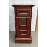 TABLE TOP POST BOX, 23cm x 23cm x 50cm, Victorian country house style.