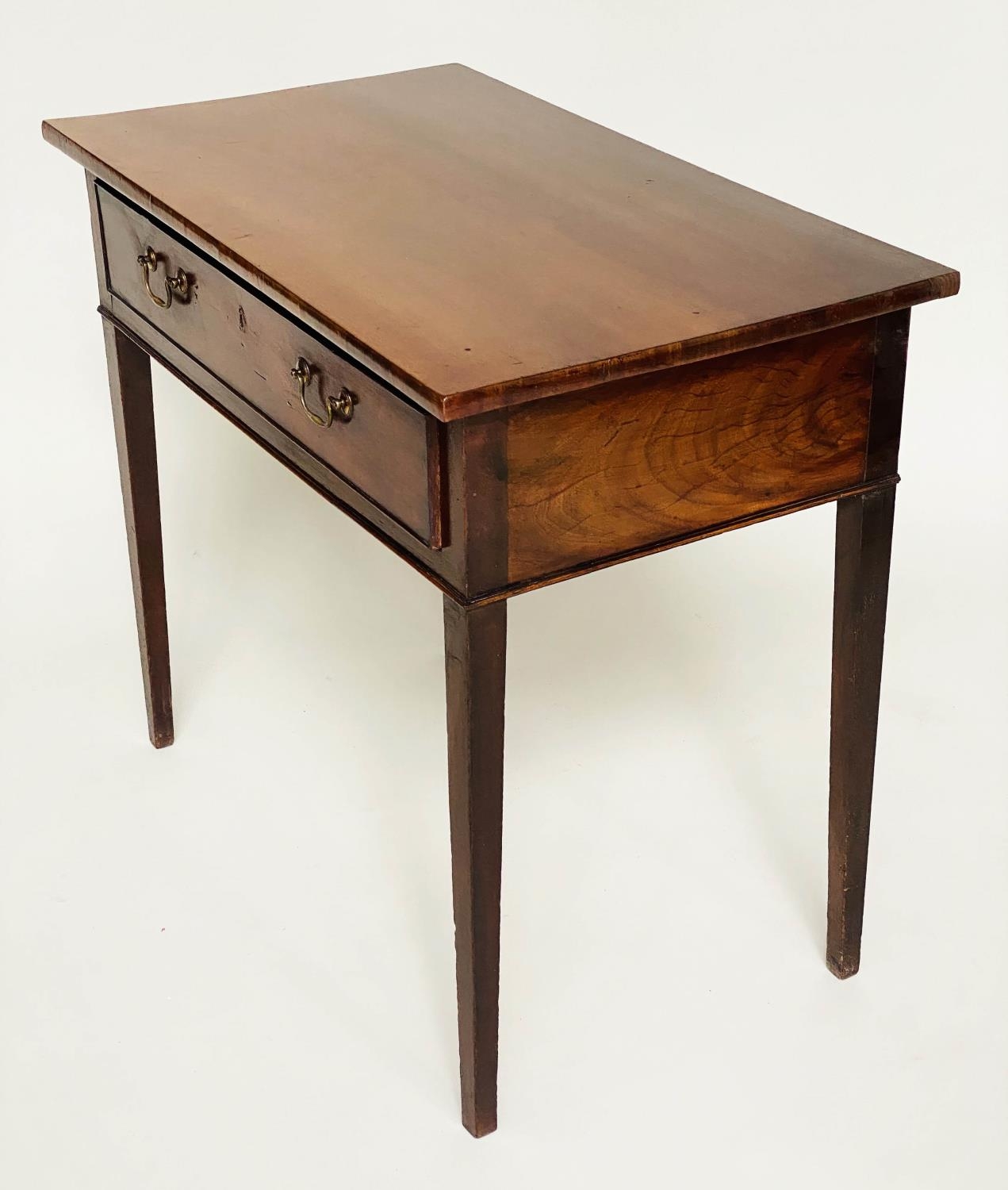 WRITING TABLE, George III mahogany with full width frieze drawer and square supports, 82cm W x - Bild 5 aus 10