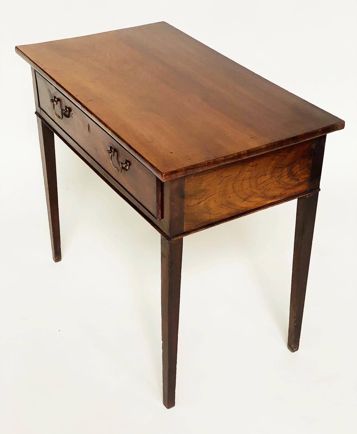 WRITING TABLE, George III mahogany with full width frieze drawer and square supports, 82cm W x - Bild 6 aus 10