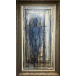 SEBASTIAN KRUGER, 'Nude Study', oil on canvas, 122cm x 61cm, signed, framed. (Subject to ARR - see