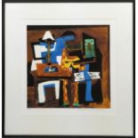 PABLO PICASSO, 'Trois Musiciens', giclee lithograph, signed in pencil, 'Collection Domaine