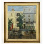 GEORGE MORGAN LAIMBEER (American 1936-2020), 'Sheffield Terrace, Kensington', oil on canvas, New