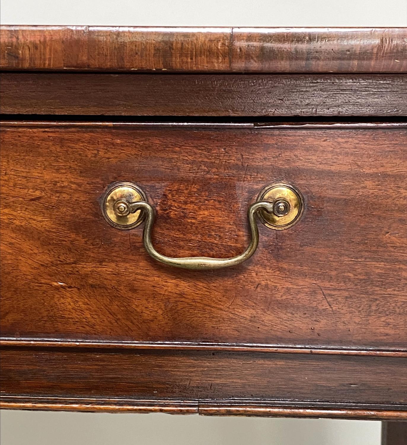 WRITING TABLE, George III mahogany with full width frieze drawer and square supports, 82cm W x - Bild 4 aus 10