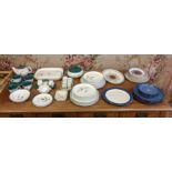 DENBY PART DINNER SETS, comprising three in total, including 'Greenwheat', 'Chatsworth' and '