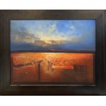 20TH CENTURY AUSTRALIAN SCHOOL, 'Outback Landscape, mixed media, indistinctly signed, 75cm x