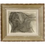 HENRI MATISSE, Collotype F1, edition: 950 1943, printed by Martin Fabiani, French vintage frame,