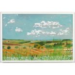 DAVID HOCKNEY, a pair, off set lithographs, Yorkshire countryside, each 40.5cm x 59.5cm overall.