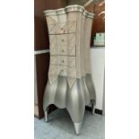 TALL CHEST, 170cm H x 70cm W, with mock crocodile and diamante bodice detail.