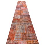 TURKISH PATCHWORK RUNNER, 497cm x 92cm.