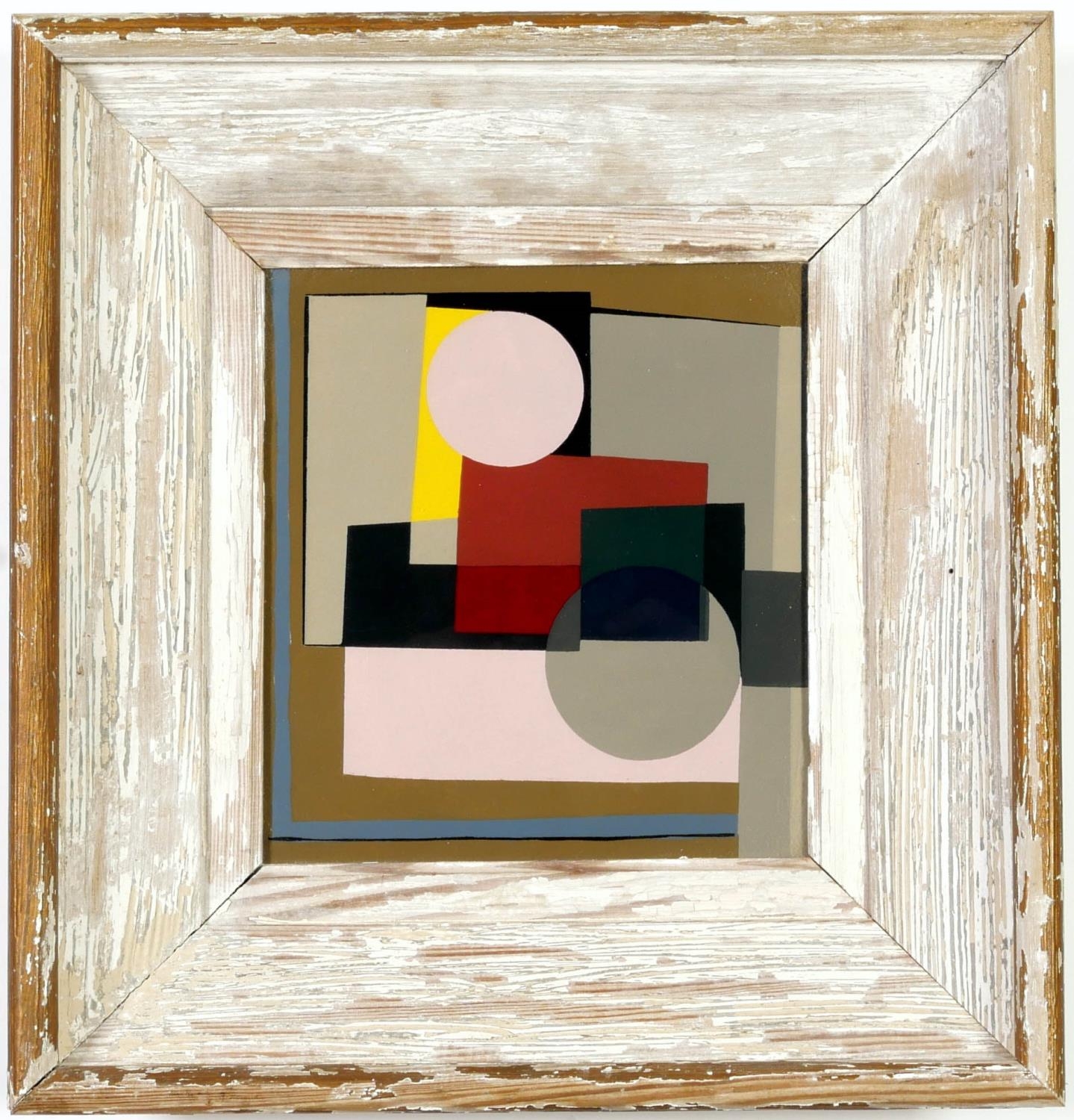 BEN NICHOLSON, Abstract pochoir in eleven colours on wove paper, executed in 1953 after original