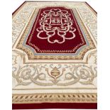 FINE AUBUSSON DESIGN CARPET, 550cm x 360cm.