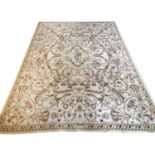 AUBUSSON NEEDLEPOINT CARPET, 289cm x 228cm.