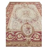 VINTAGE AUBUSSON SAVONNERIE DESIGN CARPET, 325cm x 240cm.