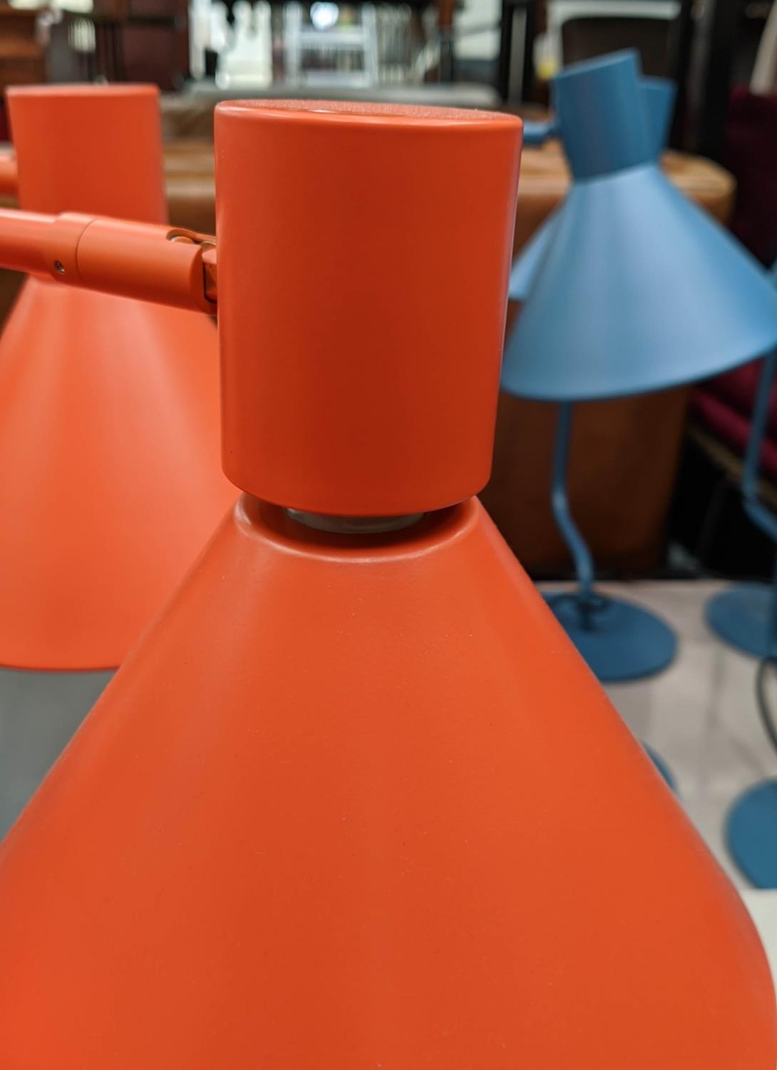 MADE.COM DESK LAMPS, a set of five, orange finish, 52cm H. (5) - Image 4 of 6