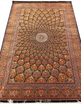 FINE QUM DESIGN RUG, 221cm x 150cm.