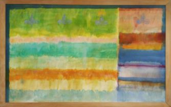 BOWMAN, 'Untitled Abstract', oil on canvas, 199cm x 179cm, signed, framed.