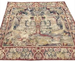 ANTIQUE FLEMISH TAPESTRY, 220cm x 200cm.