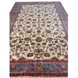 FINE ISPHAHAN DESIGN CARPET, 357cm x 256cm