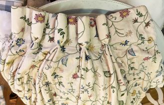 CURTAINS, a pair, each curtain 130cm W gathered x 290cm drop, Chelsea Textile style, in an