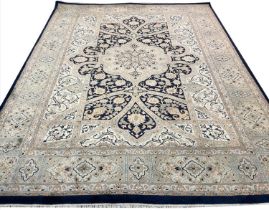 FINE PART SILK TABRIZ DESIGN CARPET, 304cm x 244cm.