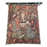 FRENCH TAPESTRY, 'Le Roman de la Rose', 122cm x 93cm.