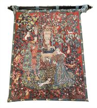 FRENCH TAPESTRY, 'Le Roman de la Rose', 122cm x 93cm.