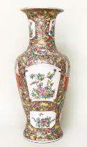 TEMPLE VASE, 95cm H, Chinese ceramic Famille Verte decorated.