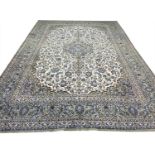 FINE PERSIAN ISPHAHAN DESIGN CARPET, 418cm x 296cm.